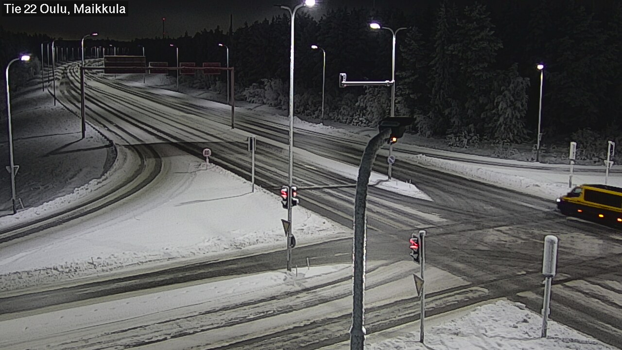 Weather Camera Image Väg 22 Uleåborg Maikkula, Oulu, Pohjois-Pohjanmaa
