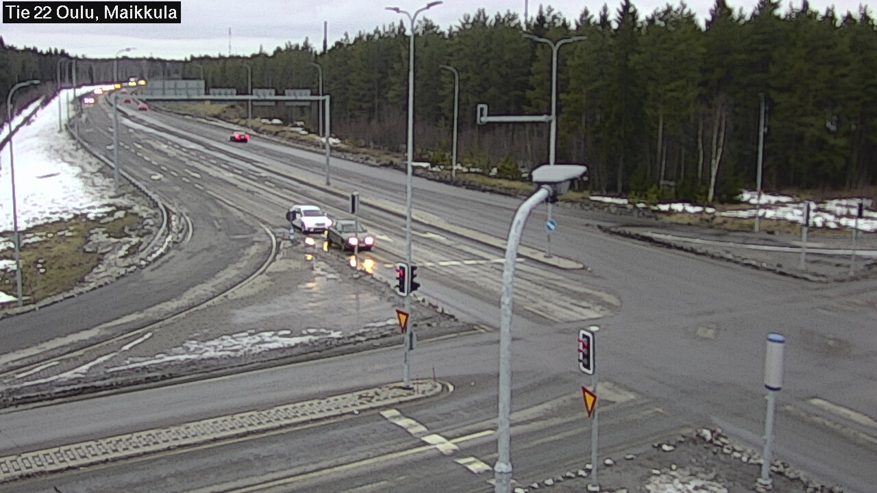 Weather Camera Image Väg 22 Uleåborg Maikkula, Oulu, Pohjois-Pohjanmaa