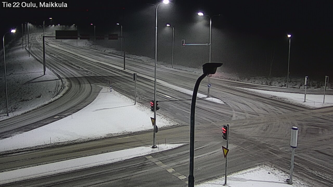 Weather Camera Image Road 22 Oulu Maikkula, Oulu, Pohjois-Pohjanmaa
