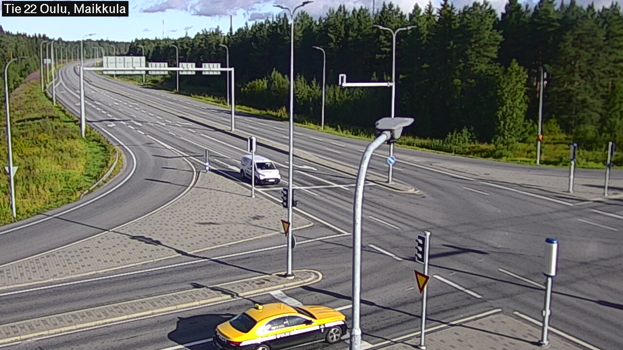 Weather Camera Image Väg 22 Uleåborg Maikkula, Oulu, Pohjois-Pohjanmaa