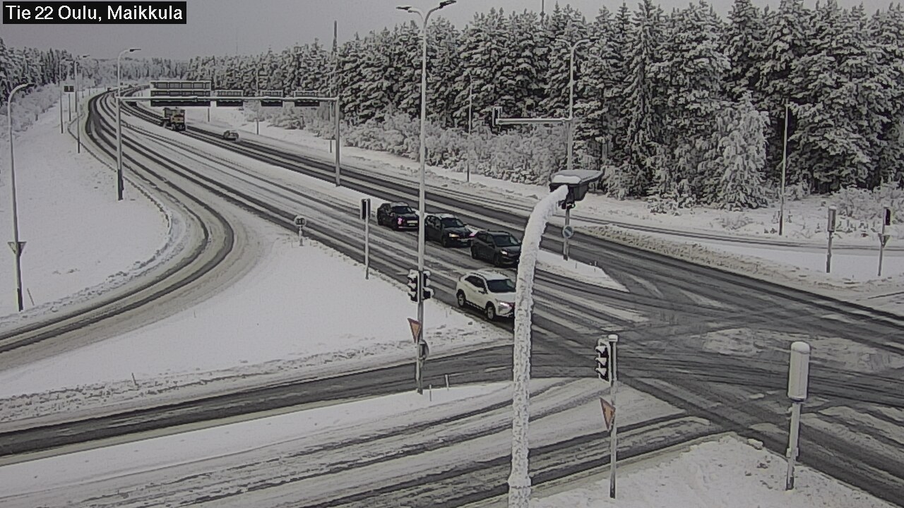 Weather Camera Image Road 22 Oulu Maikkula, Oulu, Pohjois-Pohjanmaa