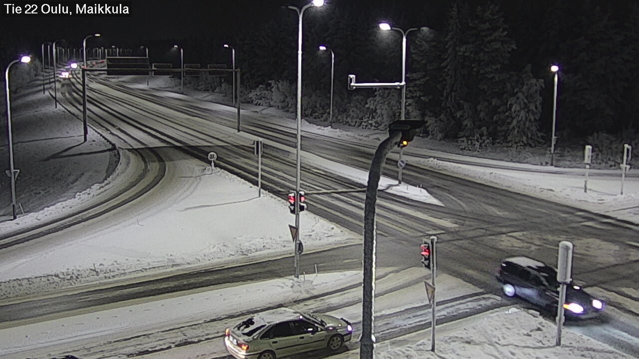 Weather Camera Image Väg 22 Uleåborg Maikkula, Oulu, Pohjois-Pohjanmaa