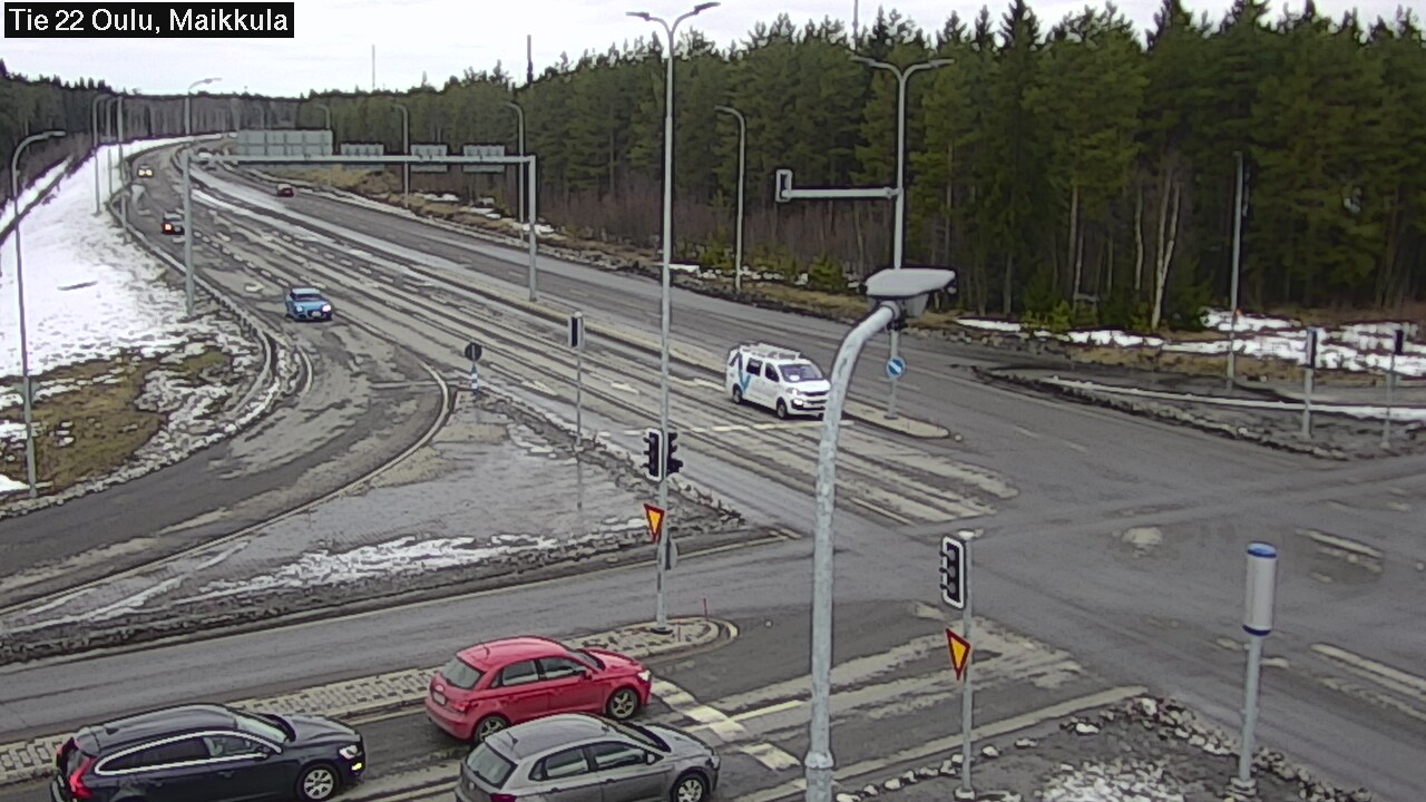 Weather Camera Image Väg 22 Uleåborg Maikkula, Oulu, Pohjois-Pohjanmaa