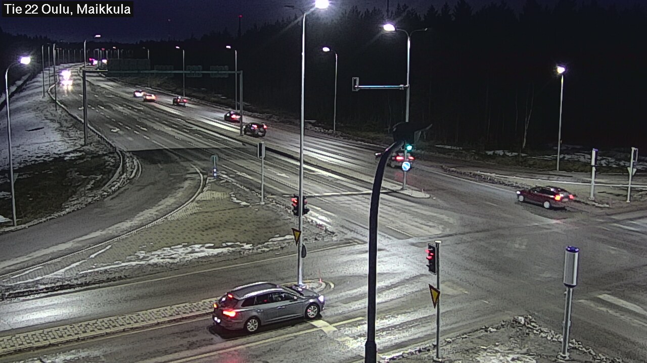 Weather Camera Image Väg 22 Uleåborg Maikkula, Oulu, Pohjois-Pohjanmaa