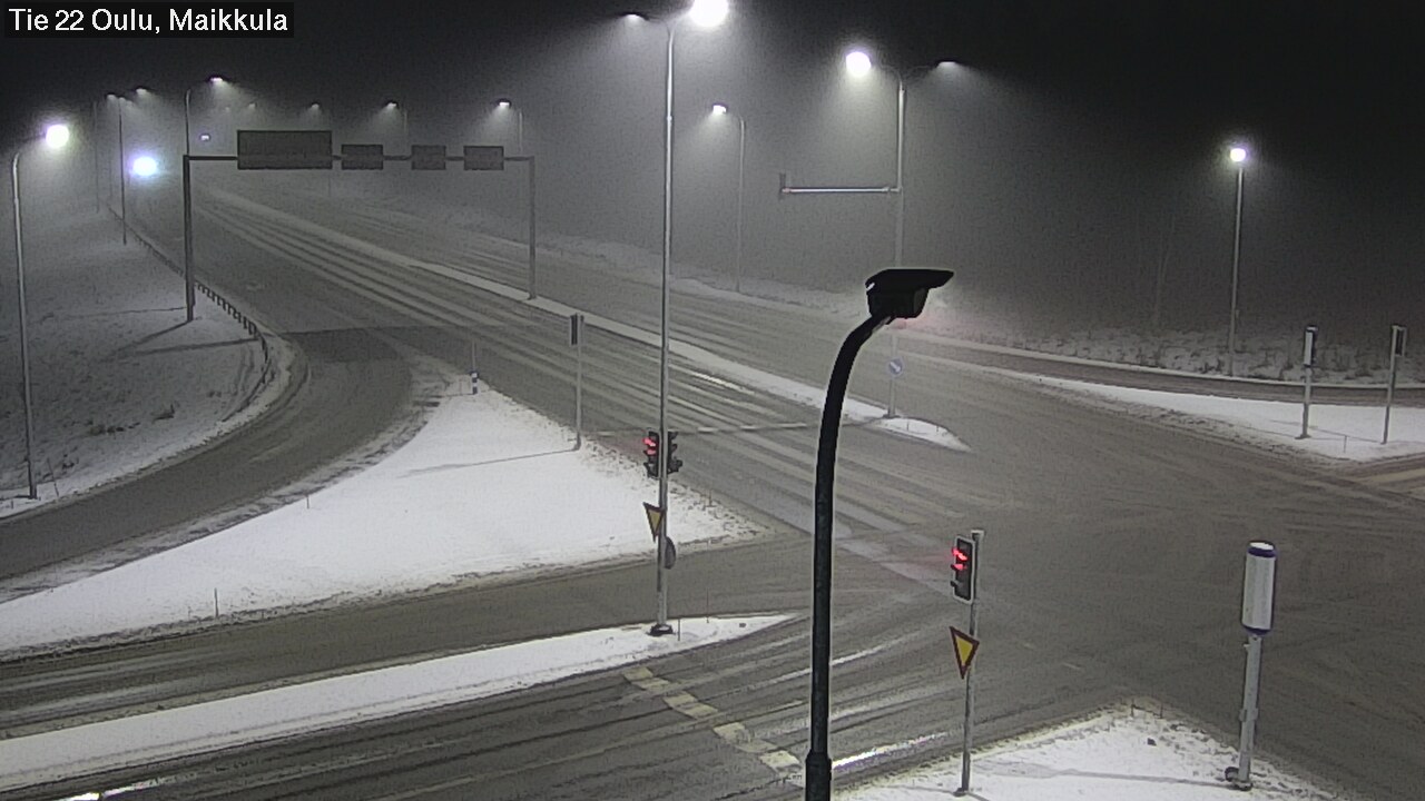 Weather Camera Image Väg 22 Uleåborg Maikkula, Oulu, Pohjois-Pohjanmaa