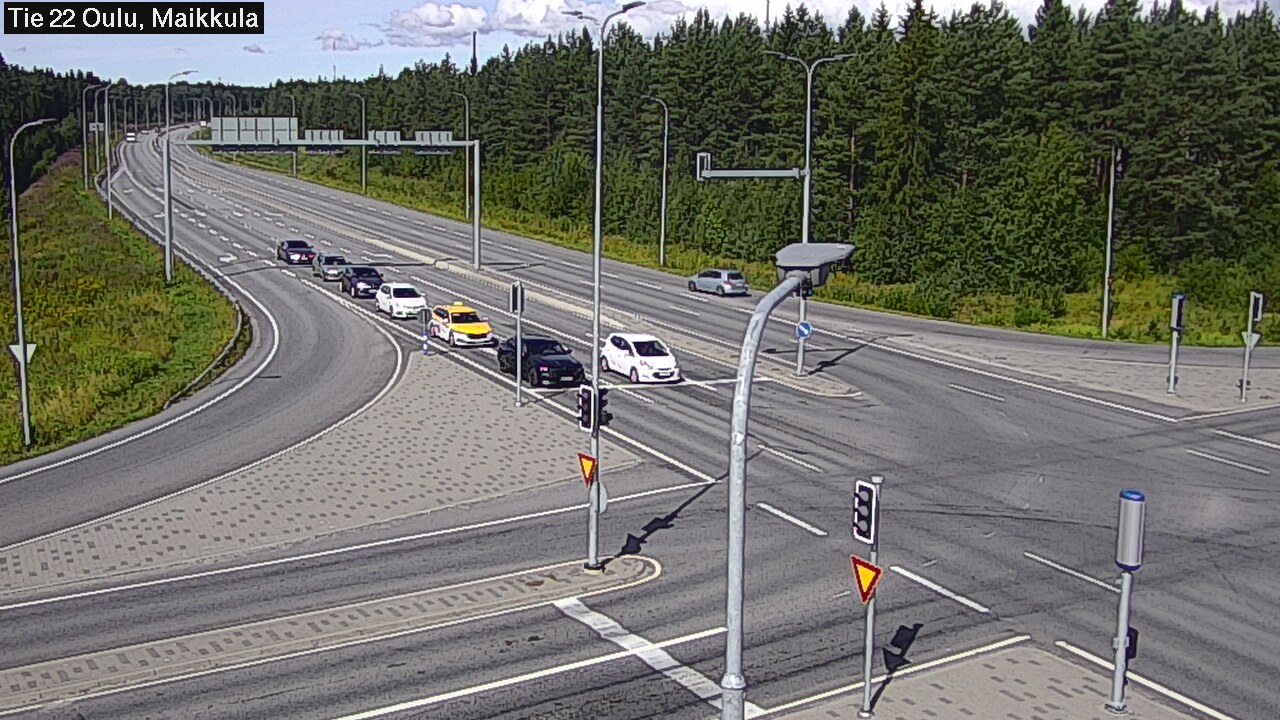 Weather Camera Image Väg 22 Uleåborg Maikkula, Oulu, Pohjois-Pohjanmaa