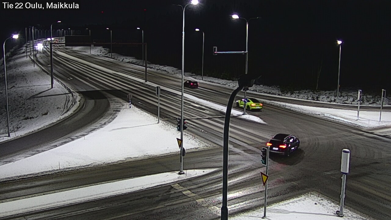 Weather Camera Image Väg 22 Uleåborg Maikkula, Oulu, Pohjois-Pohjanmaa