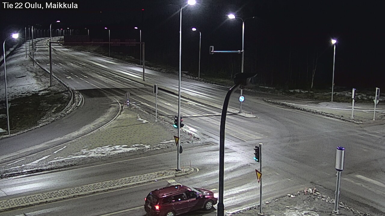 Weather Camera Image Väg 22 Uleåborg Maikkula, Oulu, Pohjois-Pohjanmaa