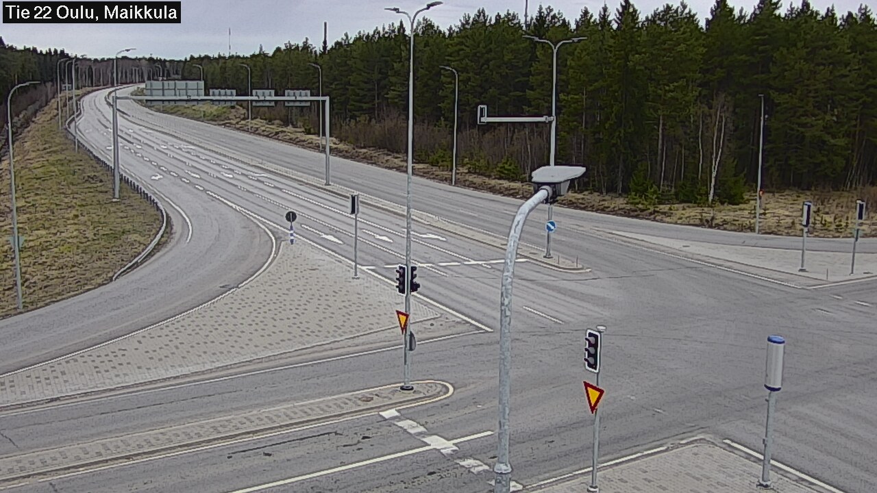 Weather Camera Image Road 22 Oulu Maikkula, Oulu, Pohjois-Pohjanmaa