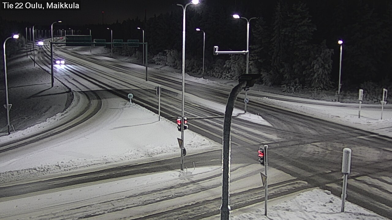 Weather Camera Image Väg 22 Uleåborg Maikkula, Oulu, Pohjois-Pohjanmaa