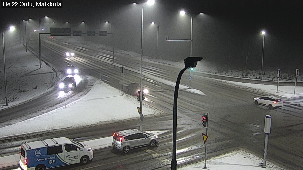 Weather Camera Image Väg 22 Uleåborg Maikkula, Oulu, Pohjois-Pohjanmaa