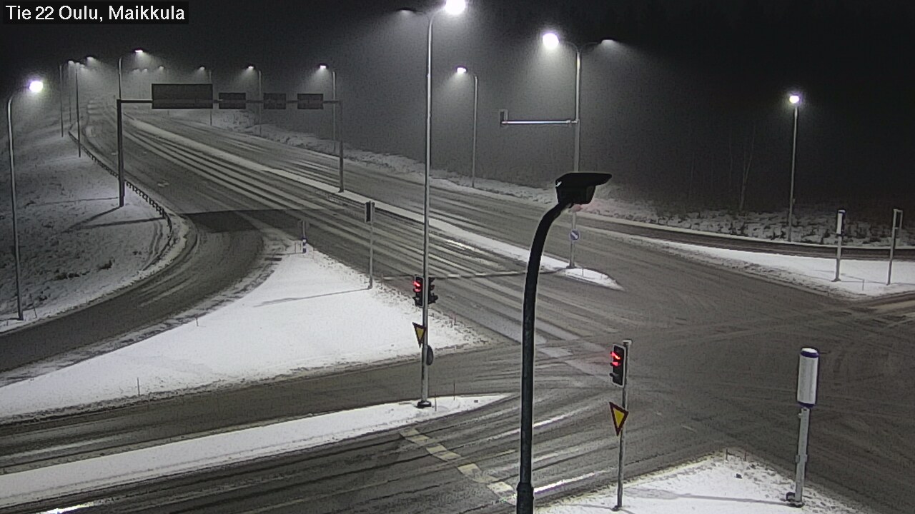 Weather Camera Image Väg 22 Uleåborg Maikkula, Oulu, Pohjois-Pohjanmaa
