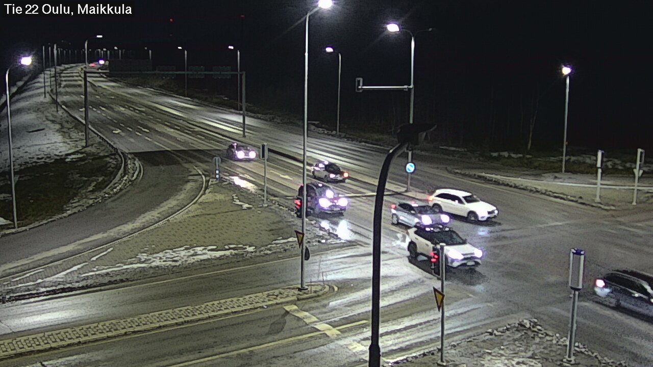 Weather Camera Image Väg 22 Uleåborg Maikkula, Oulu, Pohjois-Pohjanmaa