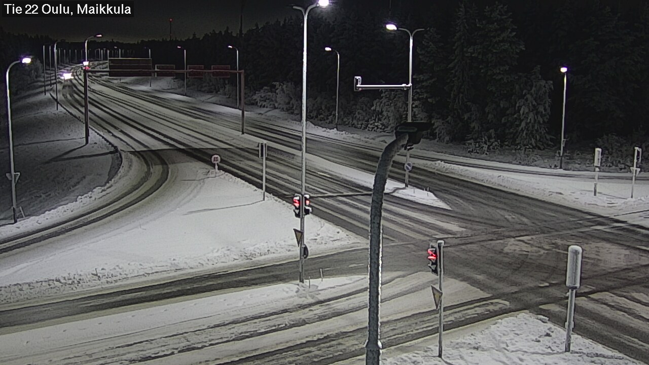 Weather Camera Image Väg 22 Uleåborg Maikkula, Oulu, Pohjois-Pohjanmaa