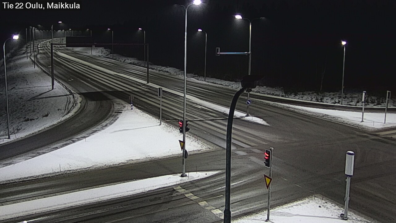 Weather Camera Image Väg 22 Uleåborg Maikkula, Oulu, Pohjois-Pohjanmaa