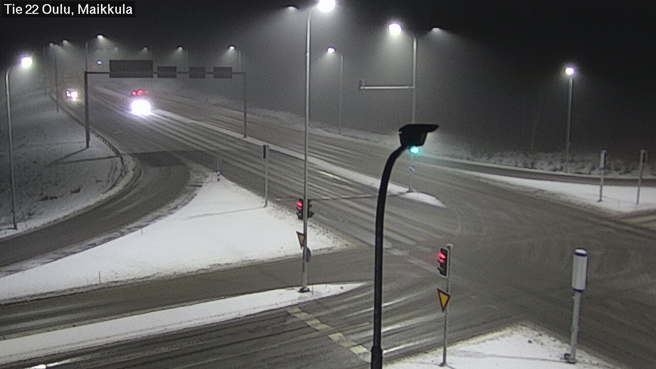 Weather Camera Image Väg 22 Uleåborg Maikkula, Oulu, Pohjois-Pohjanmaa