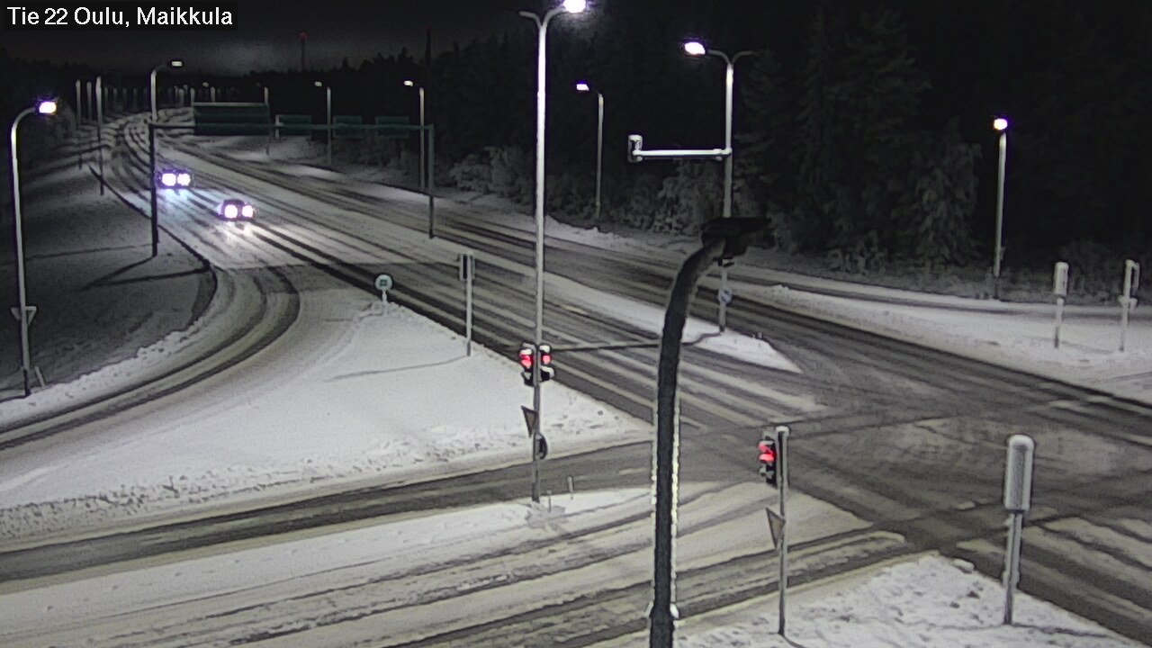 Weather Camera Image Väg 22 Uleåborg Maikkula, Oulu, Pohjois-Pohjanmaa