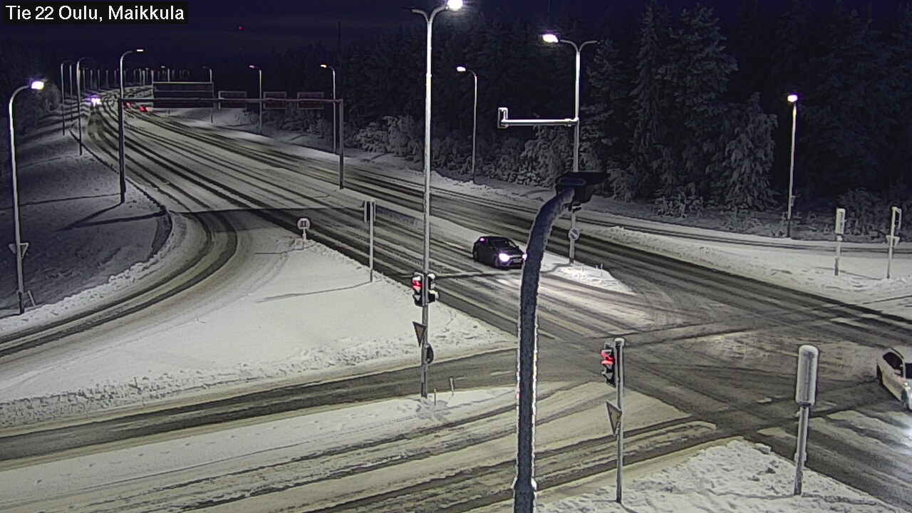Weather Camera Image Väg 22 Uleåborg Maikkula, Oulu, Pohjois-Pohjanmaa