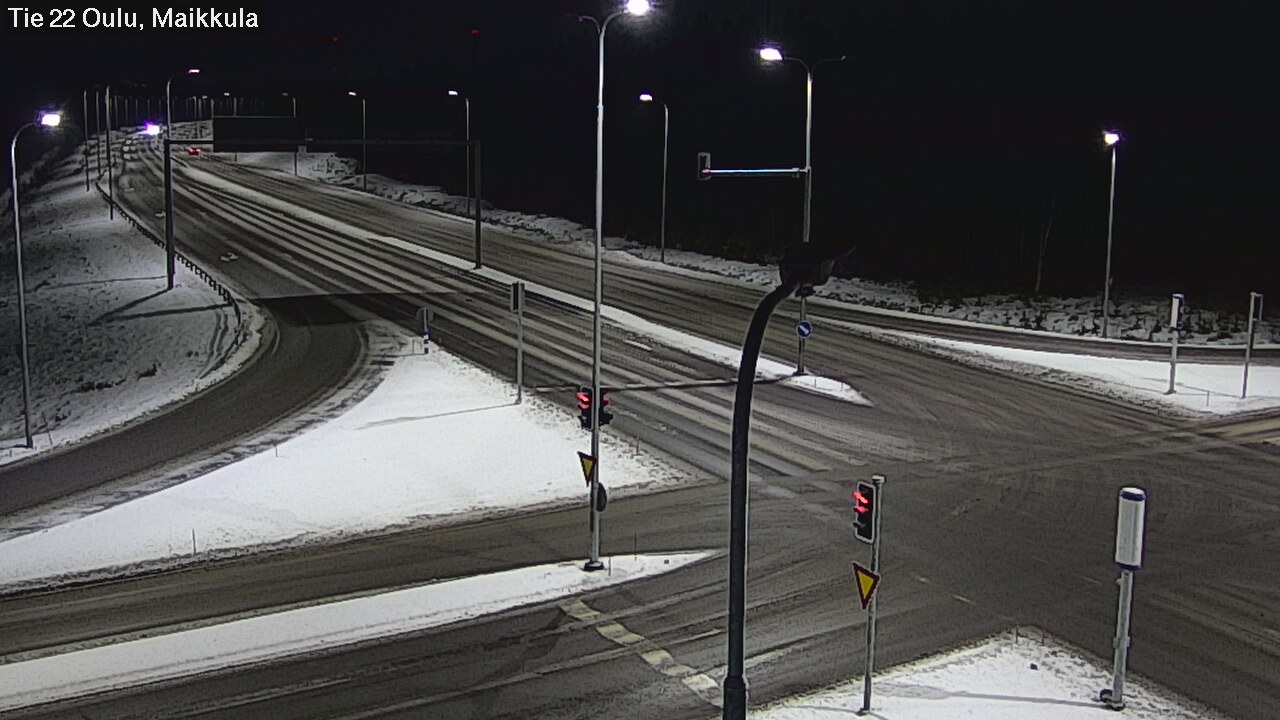 Weather Camera Image Väg 22 Uleåborg Maikkula, Oulu, Pohjois-Pohjanmaa