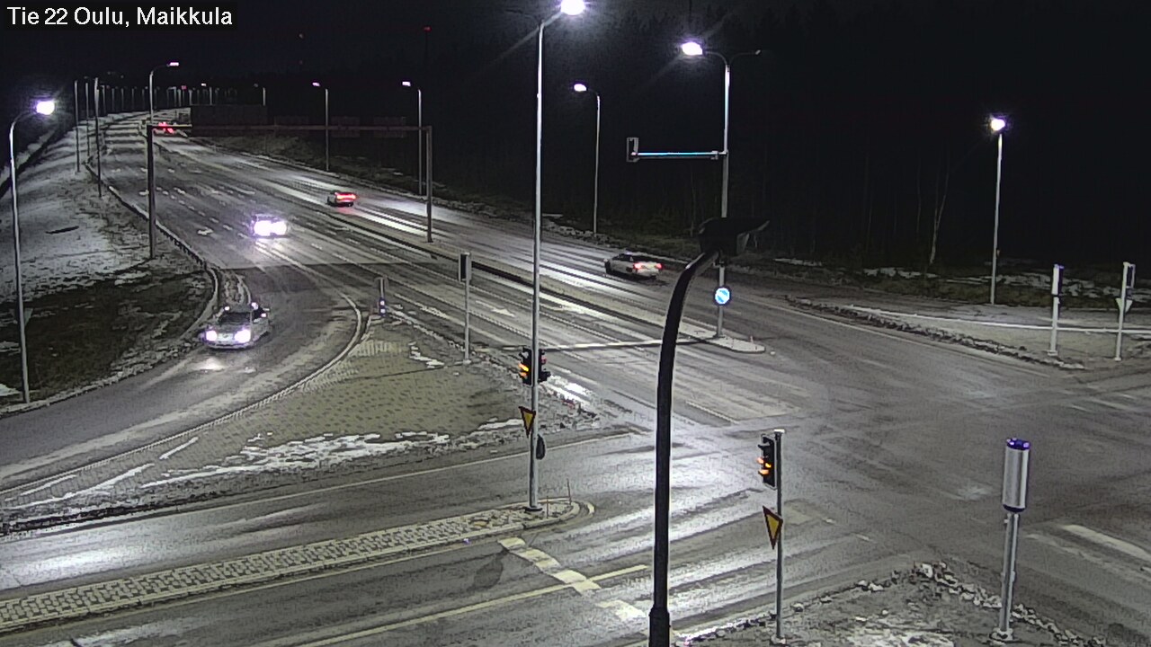 Weather Camera Image Väg 22 Uleåborg Maikkula, Oulu, Pohjois-Pohjanmaa