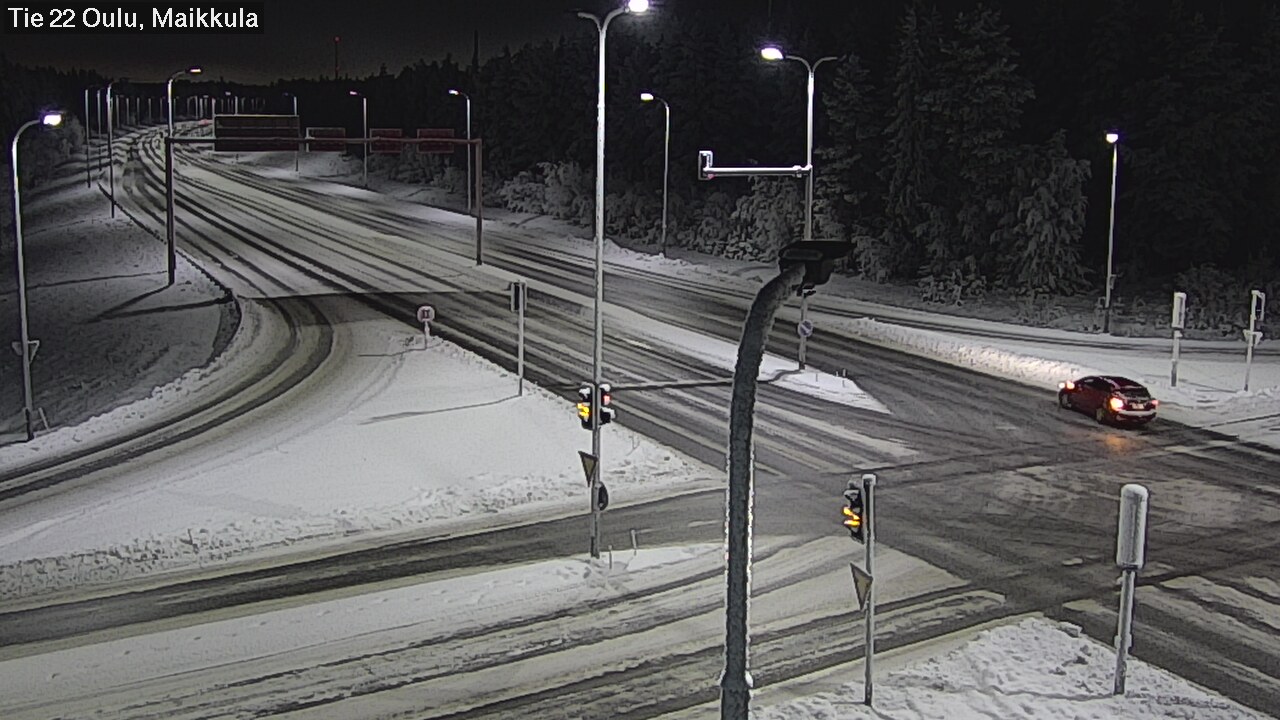Weather Camera Image Väg 22 Uleåborg Maikkula, Oulu, Pohjois-Pohjanmaa