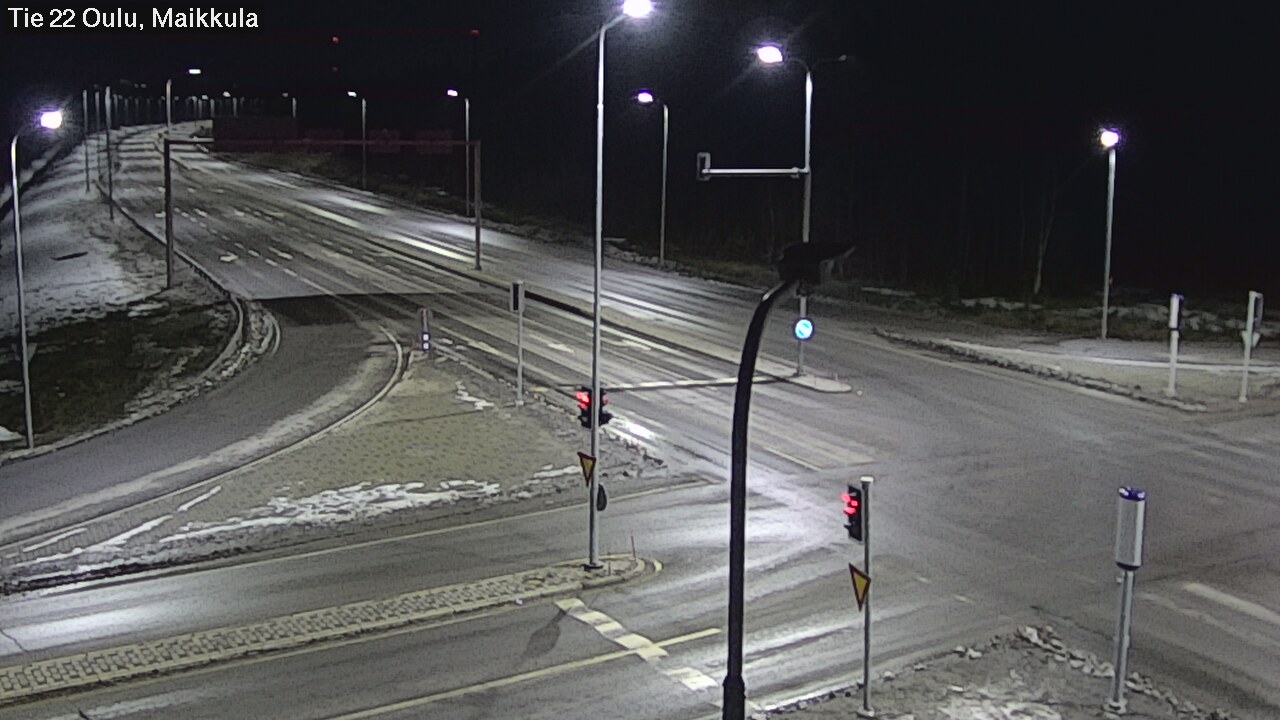 Weather Camera Image Väg 22 Uleåborg Maikkula, Oulu, Pohjois-Pohjanmaa