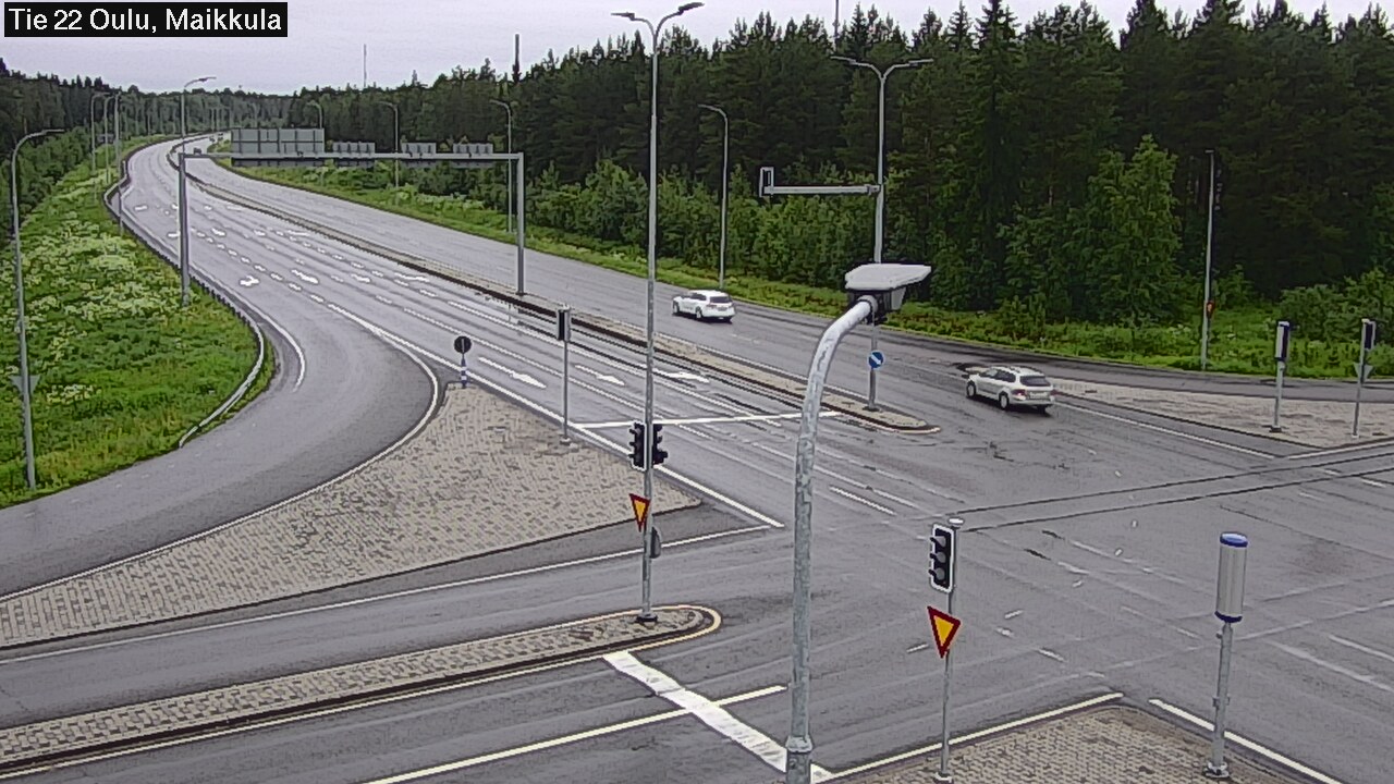 Weather Camera Image Väg 22 Uleåborg Maikkula, Oulu, Pohjois-Pohjanmaa