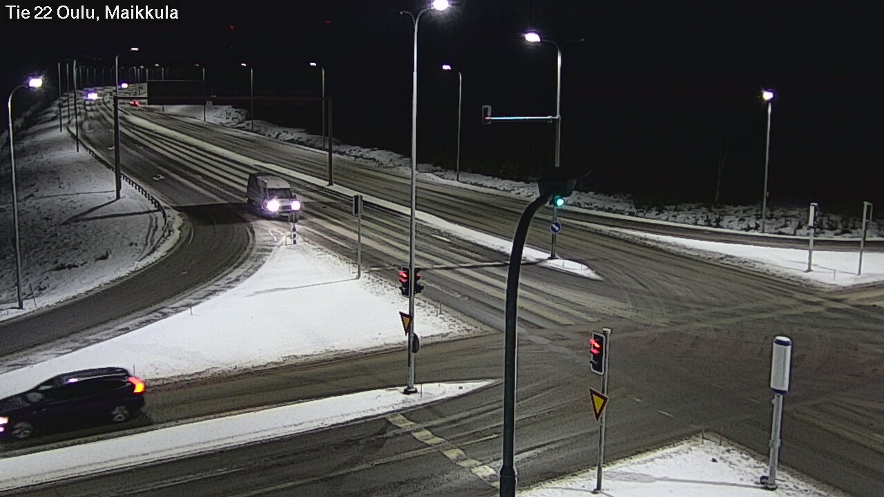 Weather Camera Image Väg 22 Uleåborg Maikkula, Oulu, Pohjois-Pohjanmaa