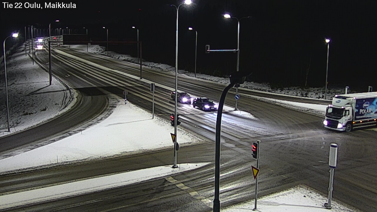 Weather Camera Image Väg 22 Uleåborg Maikkula, Oulu, Pohjois-Pohjanmaa