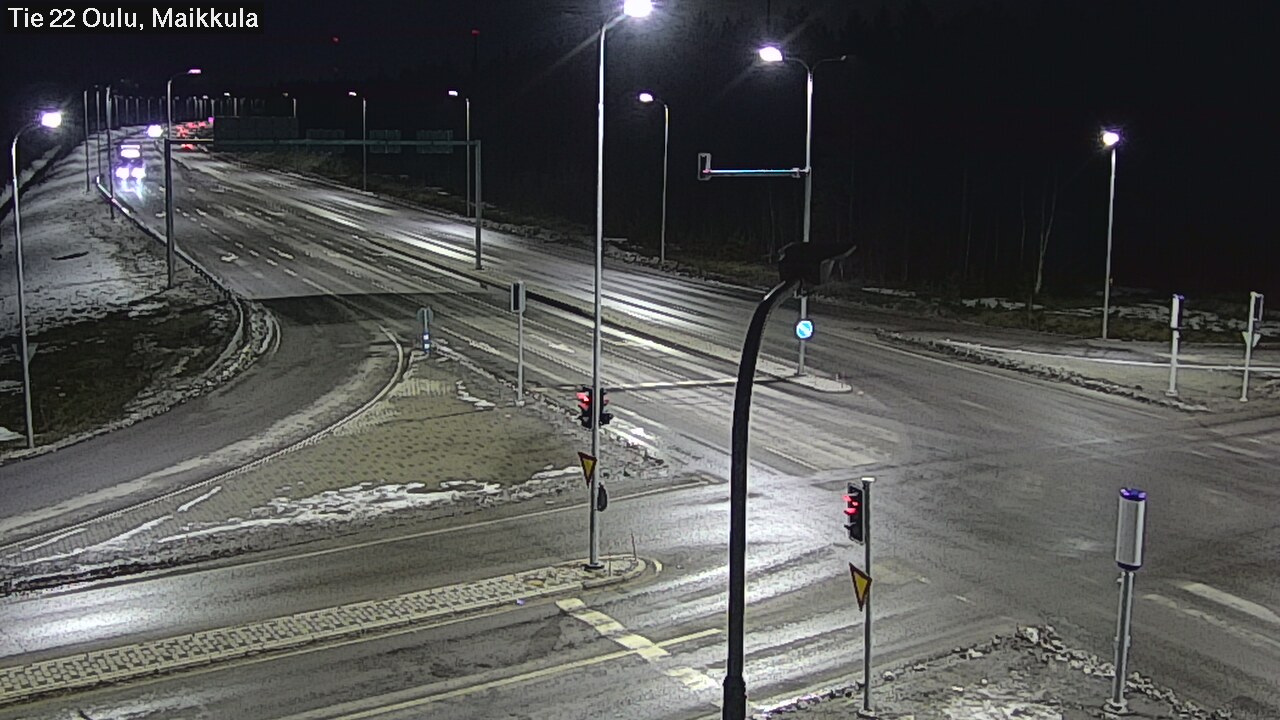 Weather Camera Image Väg 22 Uleåborg Maikkula, Oulu, Pohjois-Pohjanmaa