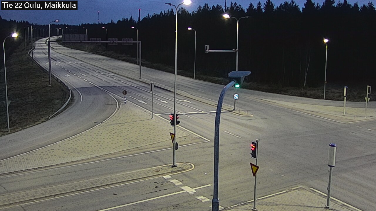 Weather Camera Image Road 22 Oulu Maikkula, Oulu, Pohjois-Pohjanmaa