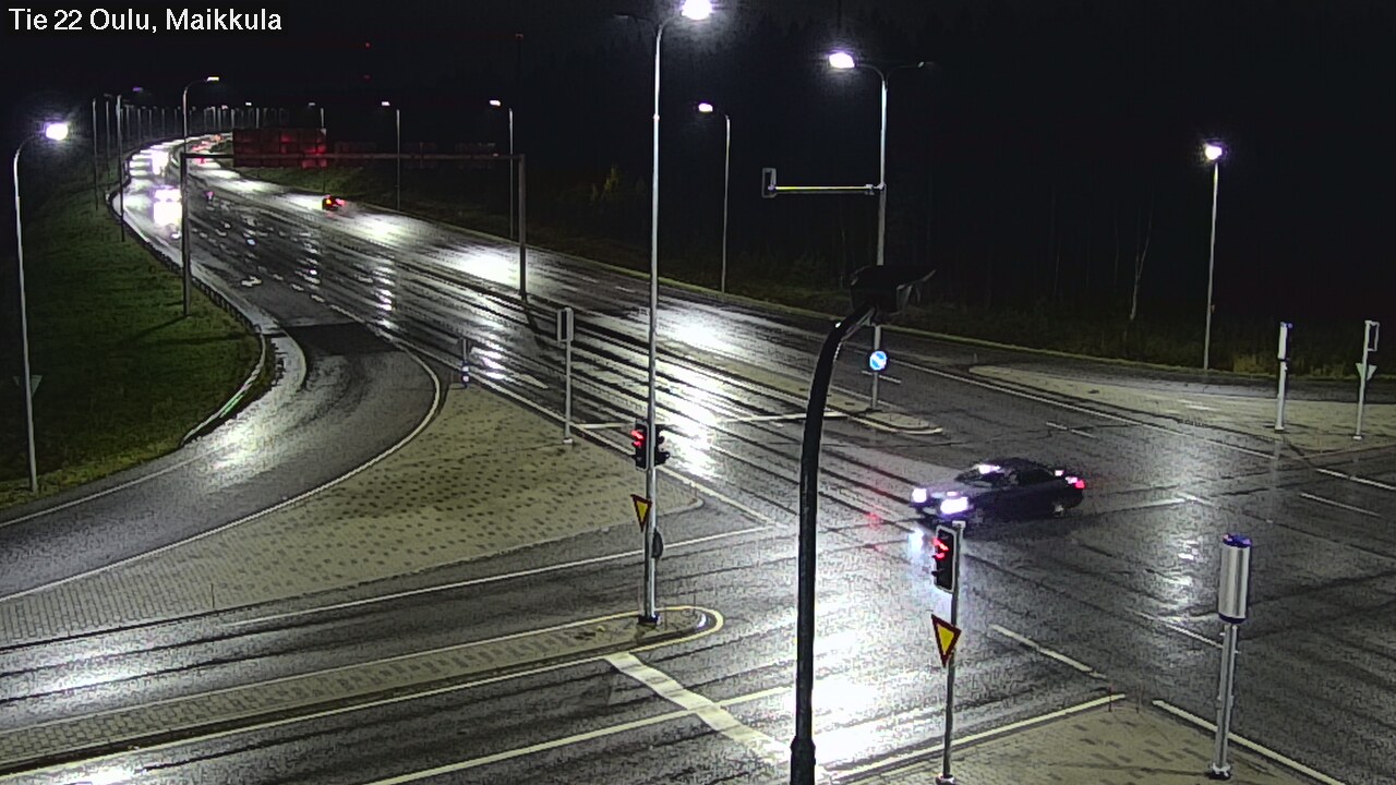Weather Camera Image Väg 22 Uleåborg Maikkula, Oulu, Pohjois-Pohjanmaa