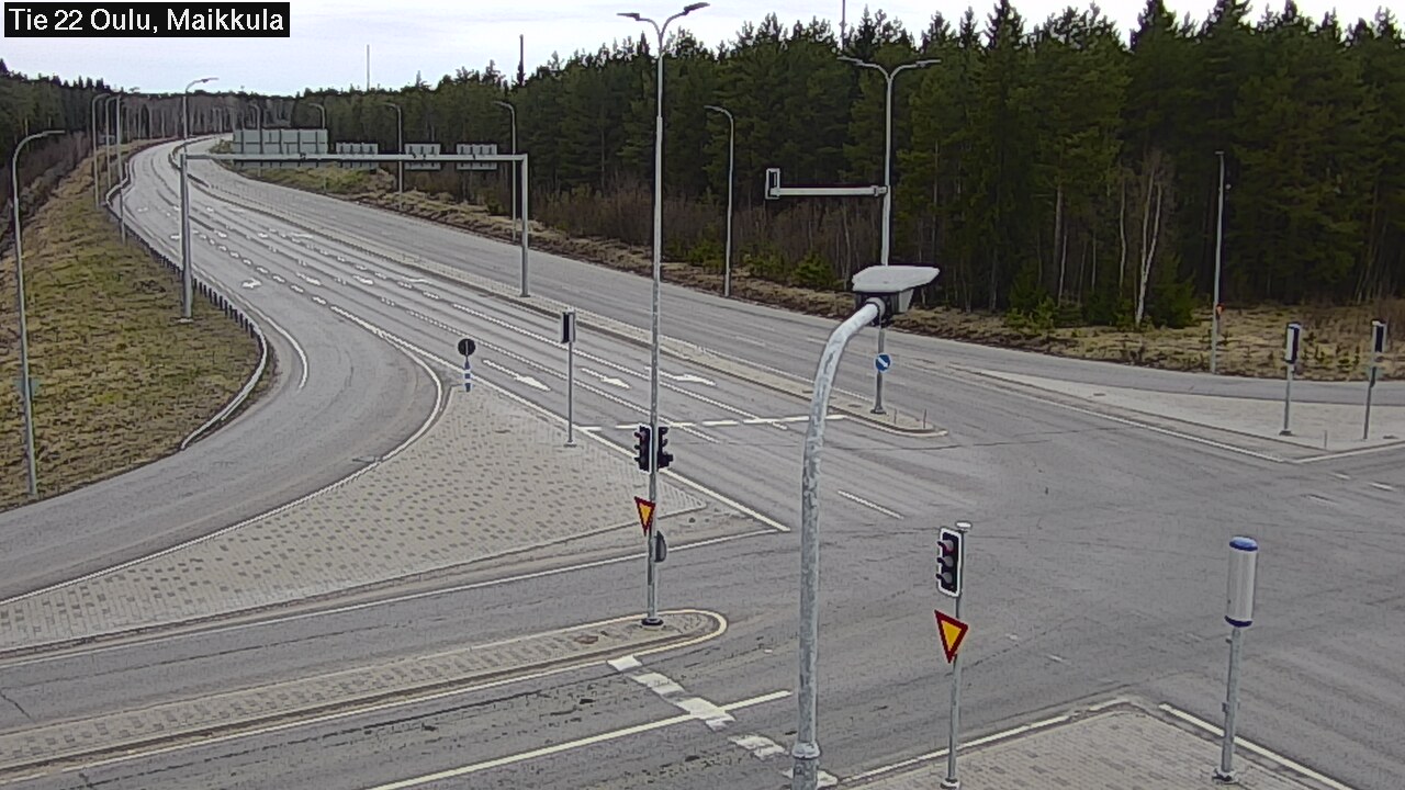 Weather Camera Image Road 22 Oulu Maikkula, Oulu, Pohjois-Pohjanmaa