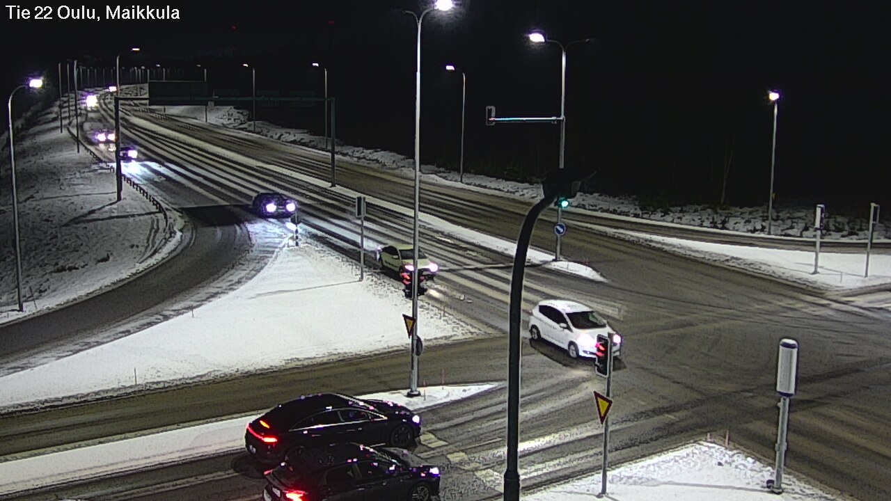 Weather Camera Image Väg 22 Uleåborg Maikkula, Oulu, Pohjois-Pohjanmaa