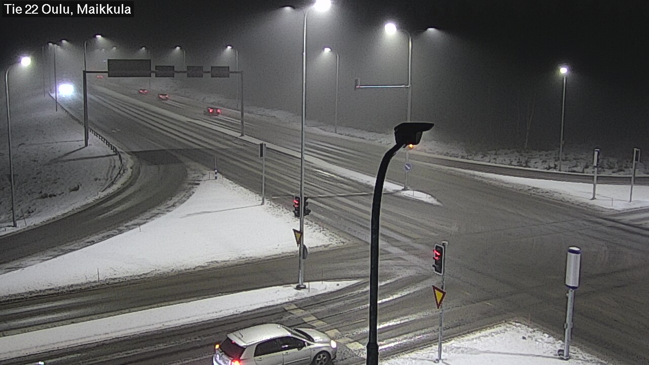 Weather Camera Image Väg 22 Uleåborg Maikkula, Oulu, Pohjois-Pohjanmaa