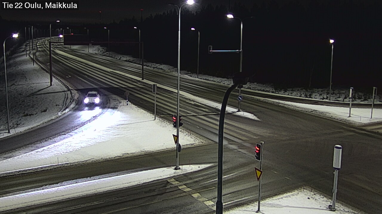Weather Camera Image Väg 22 Uleåborg Maikkula, Oulu, Pohjois-Pohjanmaa