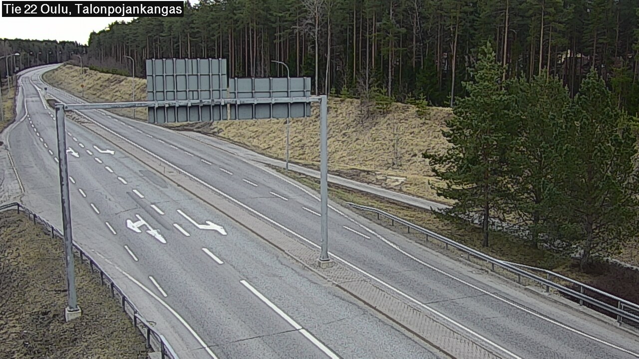 Weather Camera Image Väg 22 Oulu Heikkilänkangas, Oulu, Pohjois-Pohjanmaa