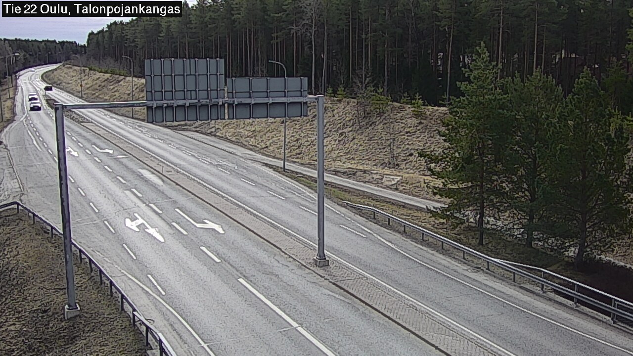 Weather Camera Image Road 22 Oulu Heikkilänkangas, Oulu, Pohjois-Pohjanmaa