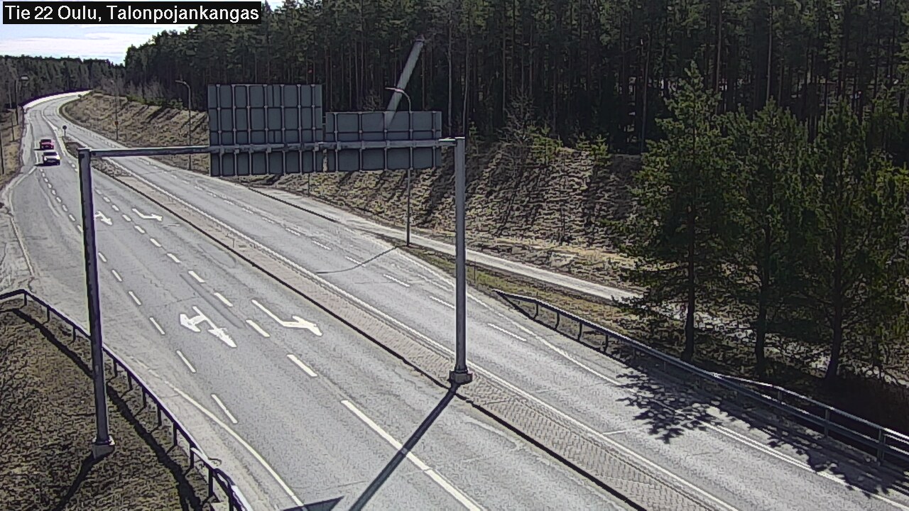 Weather Camera Image Road 22 Oulu Heikkilänkangas, Oulu, Pohjois-Pohjanmaa