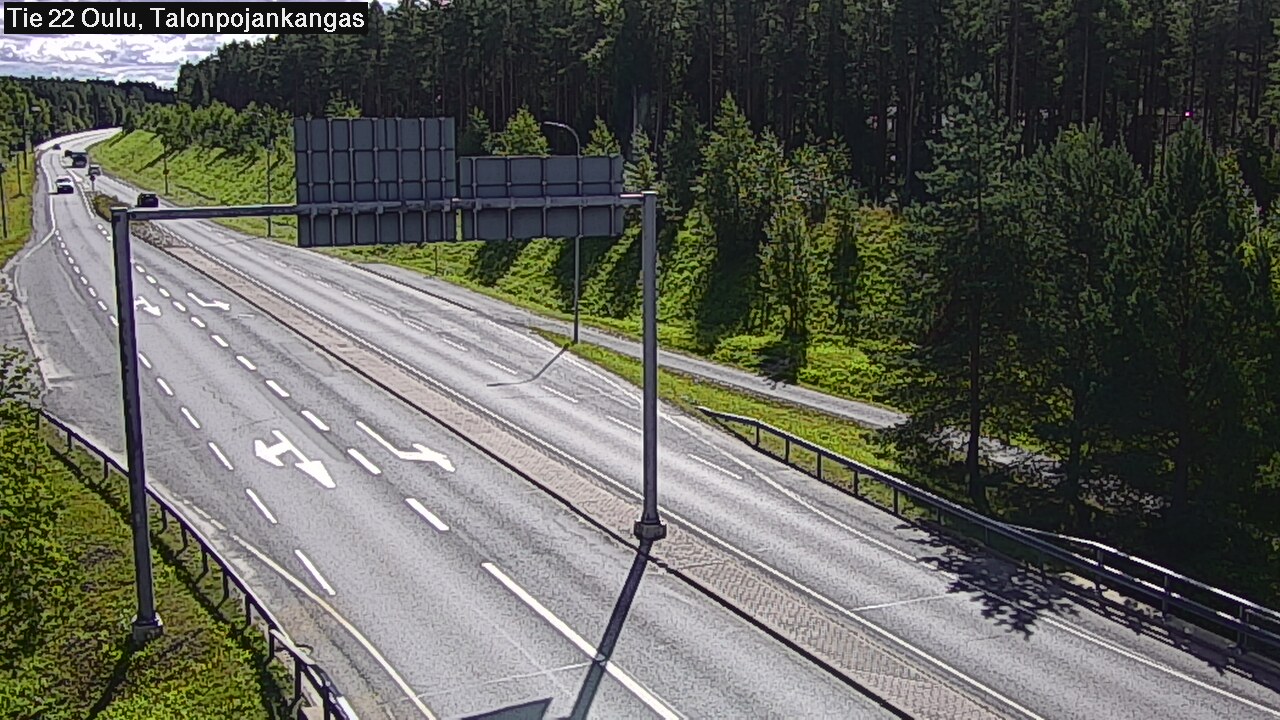 Weather Camera Image Road 22 Oulu Heikkilänkangas, Oulu, Pohjois-Pohjanmaa