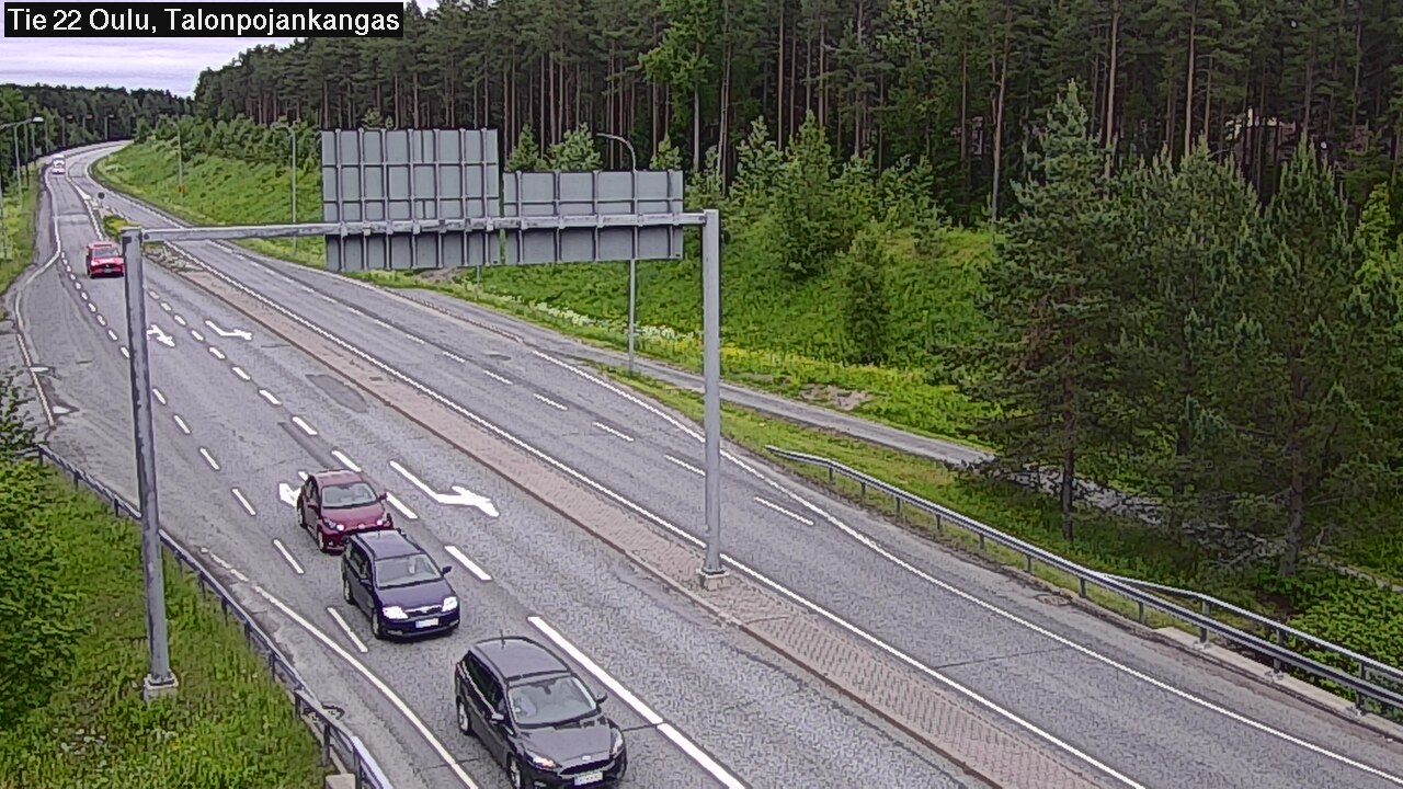 Weather Camera Image Road 22 Oulu Heikkilänkangas, Oulu, Pohjois-Pohjanmaa