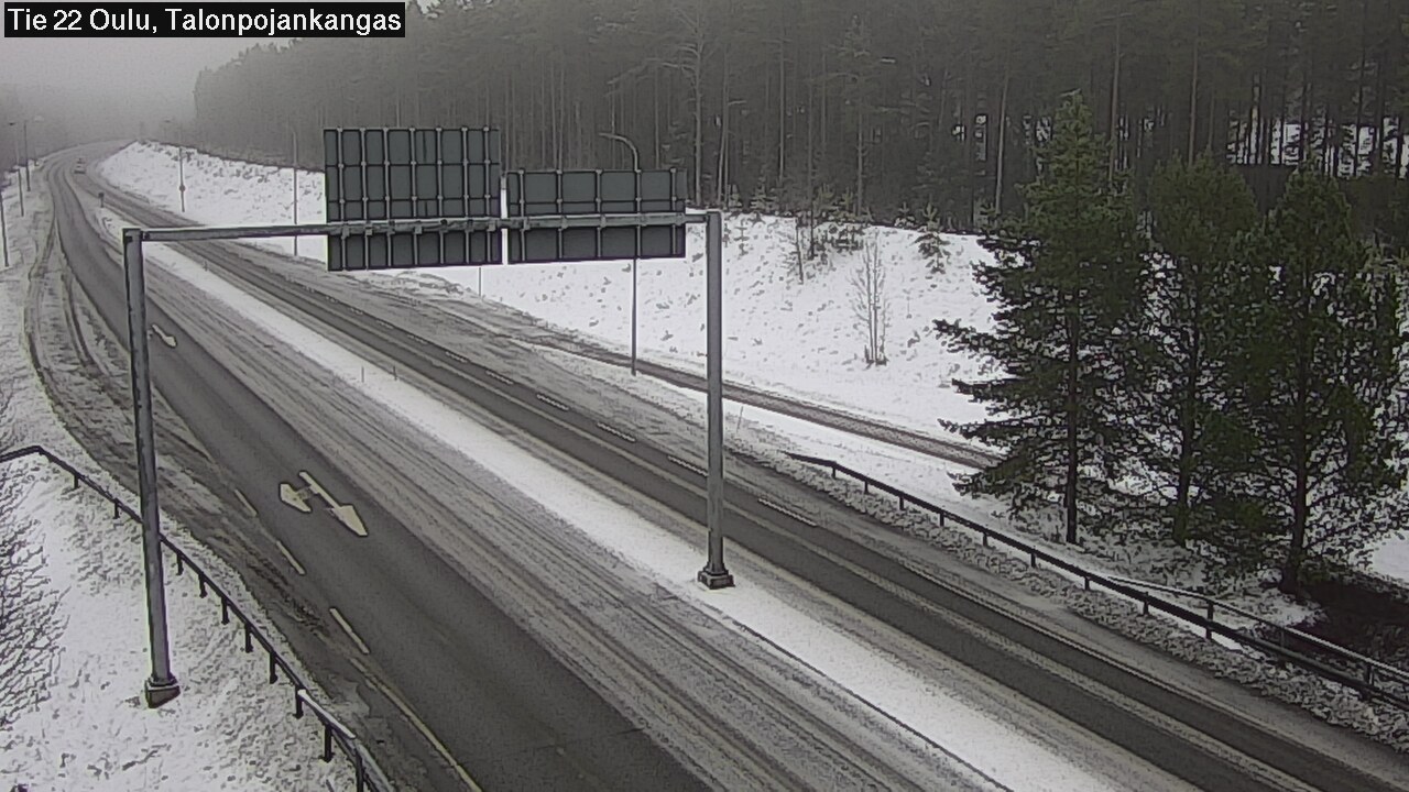 Weather Camera Image Road 22 Oulu Heikkilänkangas, Oulu, Pohjois-Pohjanmaa