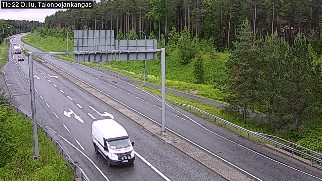 Weather Camera Image Väg 22 Oulu Heikkilänkangas, Oulu, Pohjois-Pohjanmaa