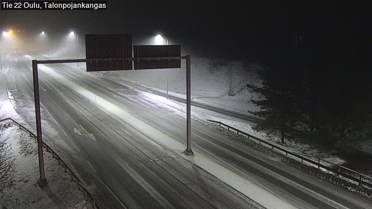 Weather Camera Image Road 22 Oulu Heikkilänkangas, Oulu, Pohjois-Pohjanmaa