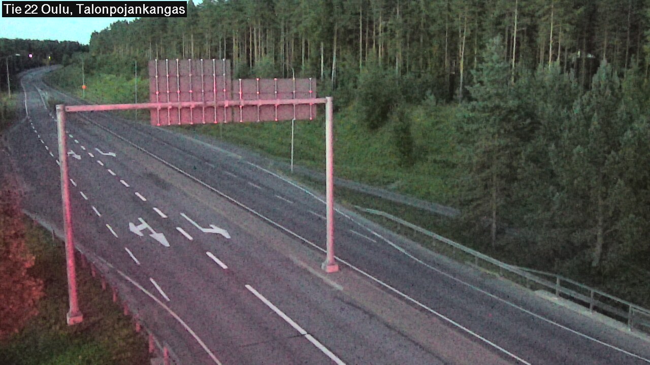 Weather Camera Image Road 22 Oulu Heikkilänkangas, Oulu, Pohjois-Pohjanmaa