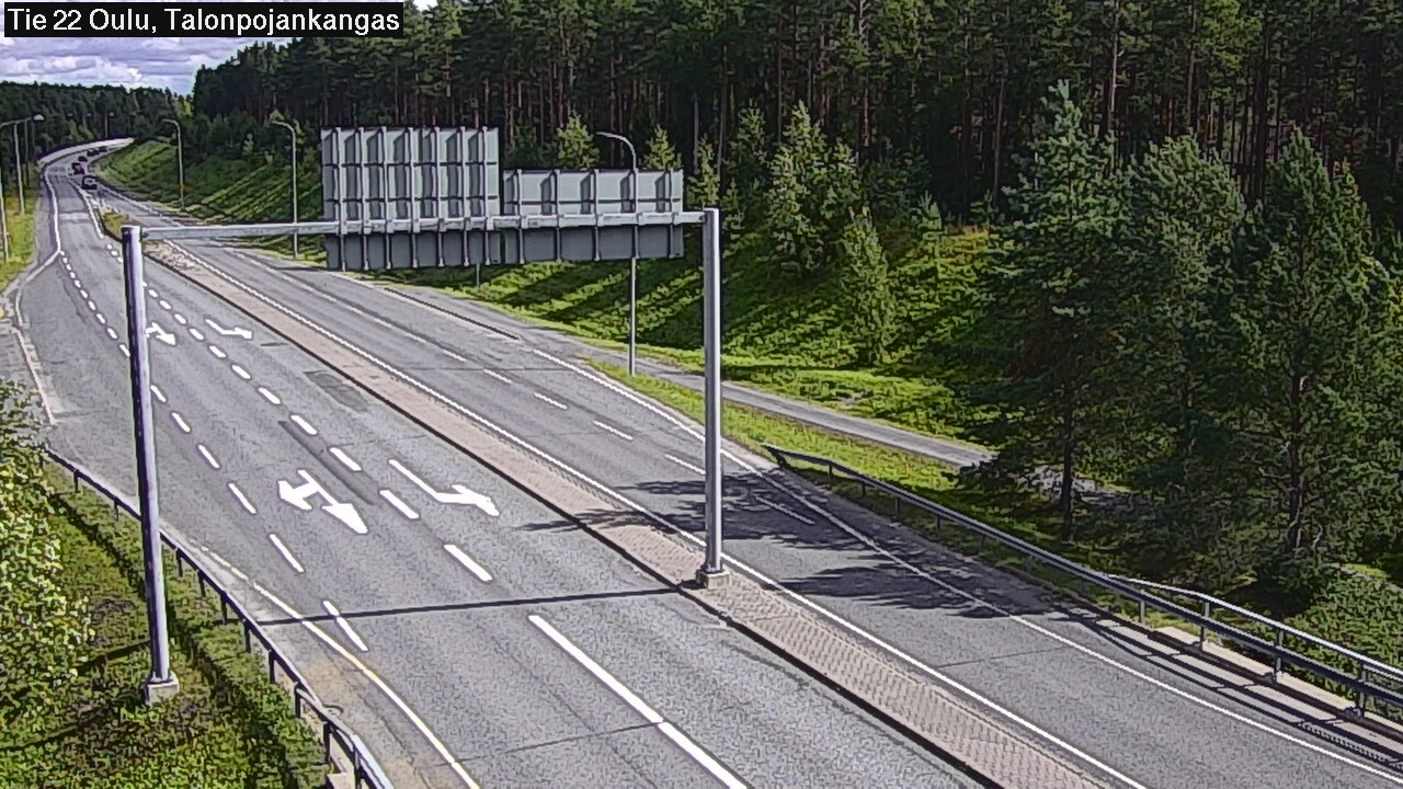 Weather Camera Image Road 22 Oulu Heikkilänkangas, Oulu, Pohjois-Pohjanmaa