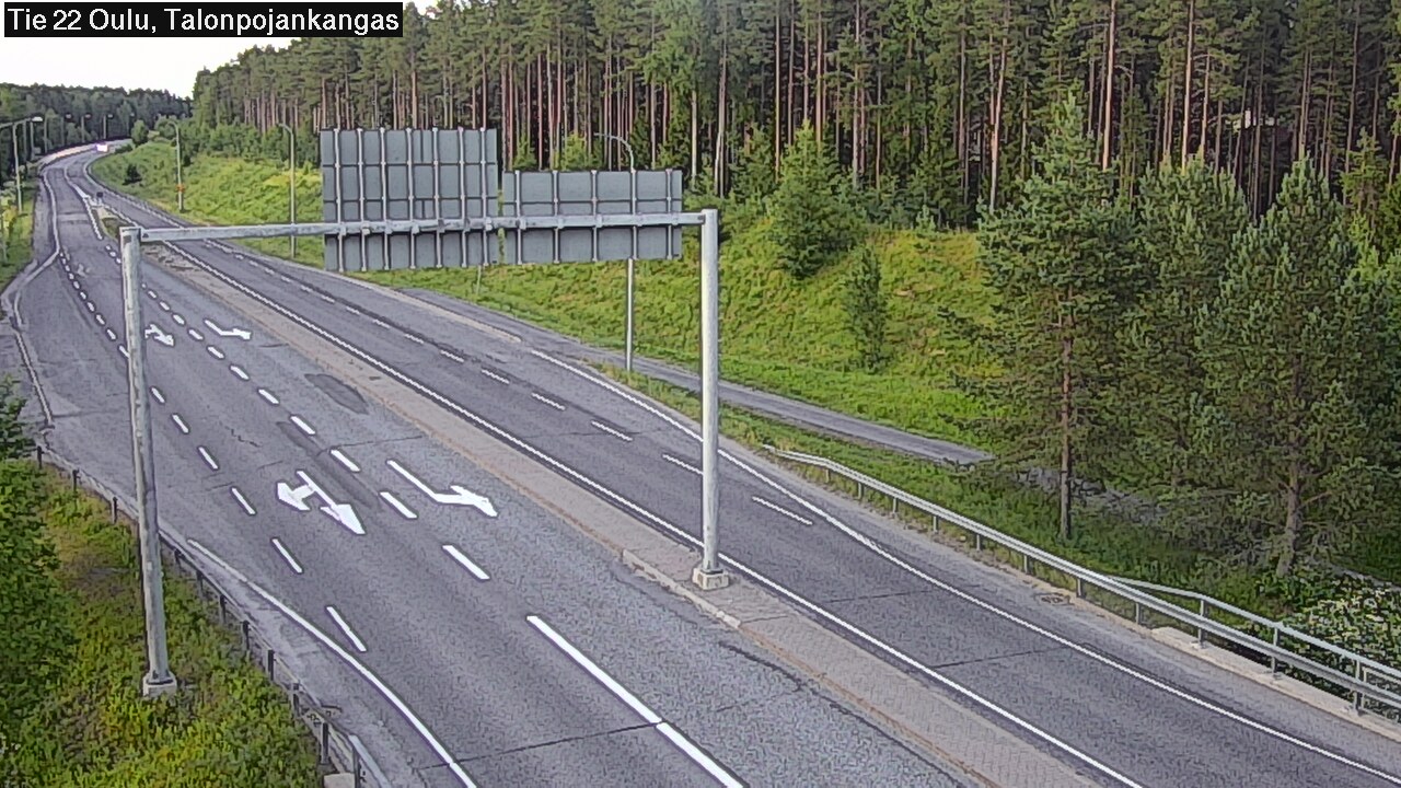 Weather Camera Image Road 22 Oulu Heikkilänkangas, Oulu, Pohjois-Pohjanmaa