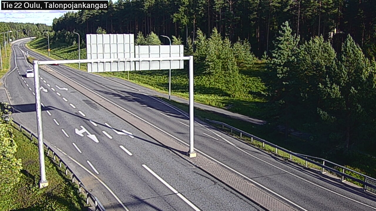 Weather Camera Image Road 22 Oulu Heikkilänkangas, Oulu, Pohjois-Pohjanmaa