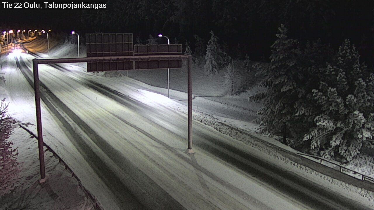 Weather Camera Image Road 22 Oulu Heikkilänkangas, Oulu, Pohjois-Pohjanmaa