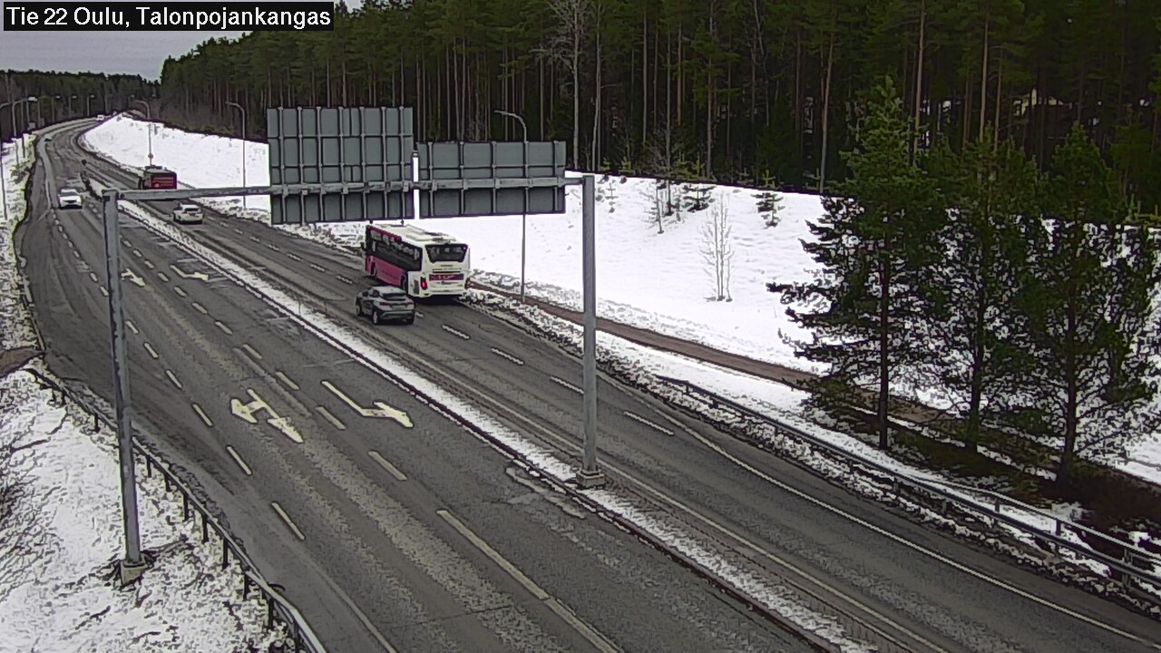 Weather Camera Image Väg 22 Oulu Heikkilänkangas, Oulu, Pohjois-Pohjanmaa